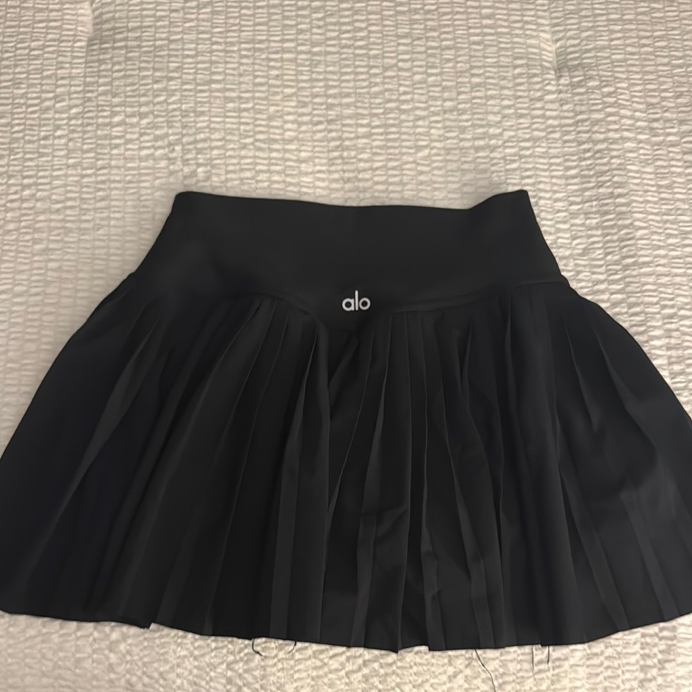 ALO Yoga Black Skater Skirt